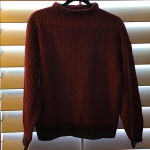 Maroon knit sweater; NEVER BEEN WORN